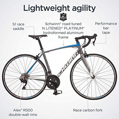 Schwinn Fastback Carbon Road Bike 51cm Medium Charcoal