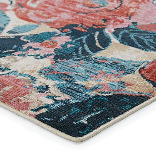 Jaipur Living Indoor Outdoor Large Area Rug Floral Pink 8x10