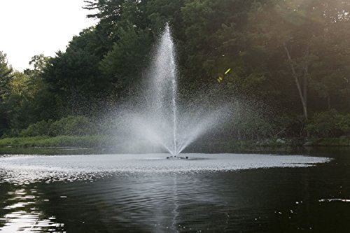 Fawn Lake Fountains 1HP Floating Pond and Lake Fountain Black