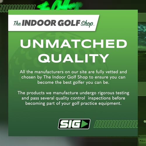 The Indoor Golf Shop SIG8 Simulator Flooring Golf Mat & Putting Green