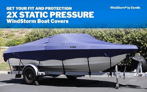 Eevelle Windstorm V Hull Runabout Boat Cover Hunter Green