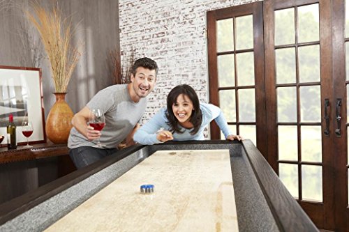 Playcraft Brazos River 12' Weathered Black Pro-Style Shuffleboard Table Black