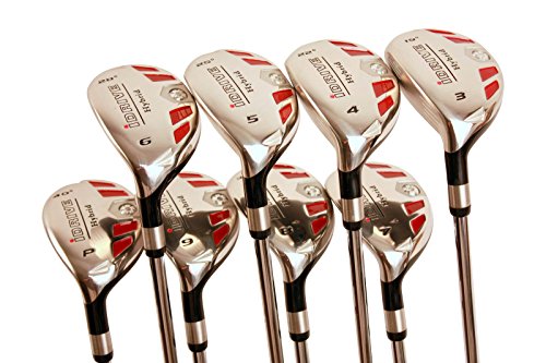 iDrive Hybrids Left Handed Senior Men’s Golf All iDrive Hybrids Complete Full Set Black