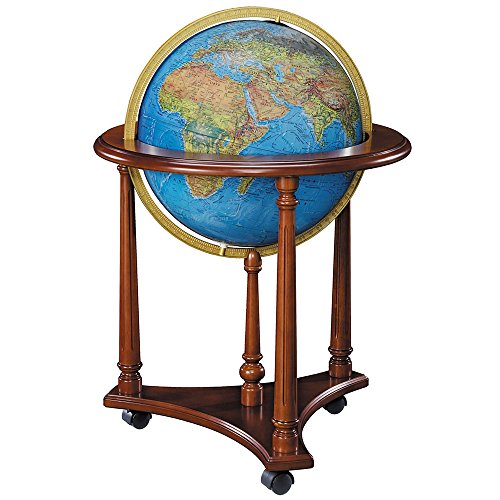 Replogle Illuminated Lafayette Globe 16-Inch Blue Ocean