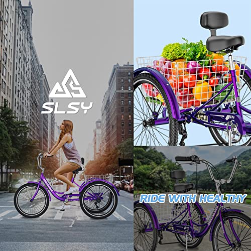 Slsy Adult Tricycles 7 Speed Grapefruit Glow