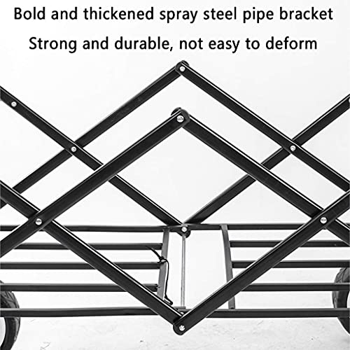 5sssallefaa Foldable Beach Cart Heavy Duty Utility Wagon 100kg Capacity