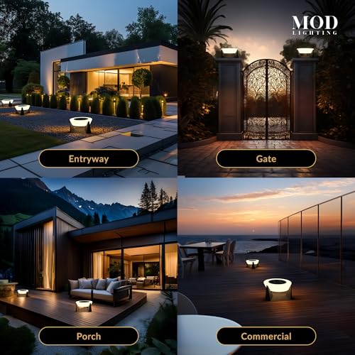 MOD LIGHTING Skye Solar Post Lights Black