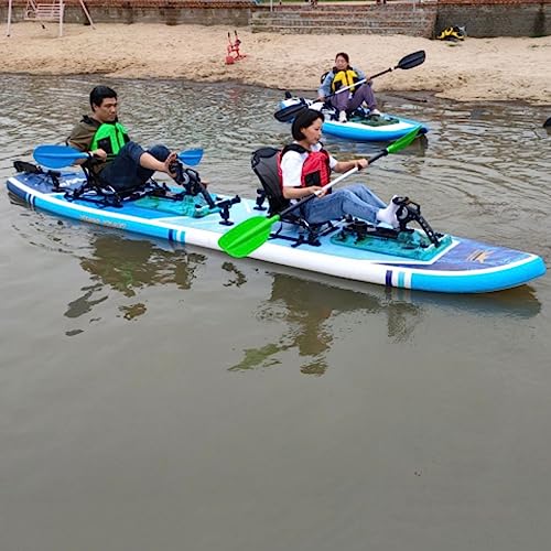 Wesky Inflatable Paddle Board for Adults, Ultra-Light Stand Up Paddle Board with Premium Sup Accessories - Green, Yellow