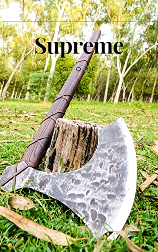Generic Hand Forged Large Viking Axe Brown