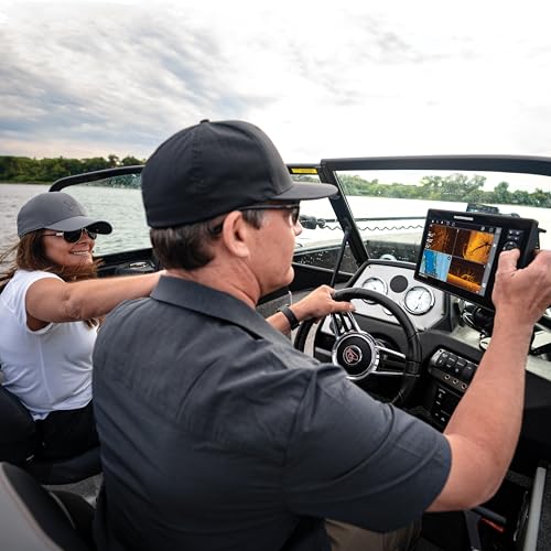 Humminbird XPLORE 10 GPS Fish Finder Head Unit with MEGA Side Imaging+ & HD Touchscreen Display Black
