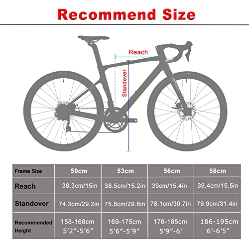 KABON Carbon Gravel Road Bike Black