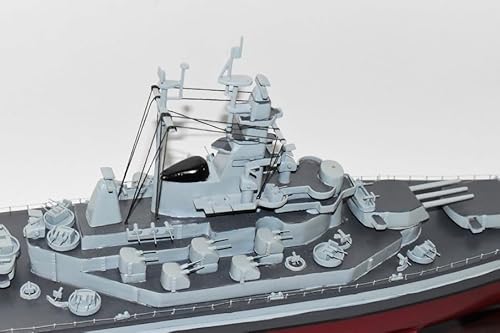 Squadron Nostalgia LLC USS Massachusetts BB-59 Battleship Mahogany Model 24-Inch
