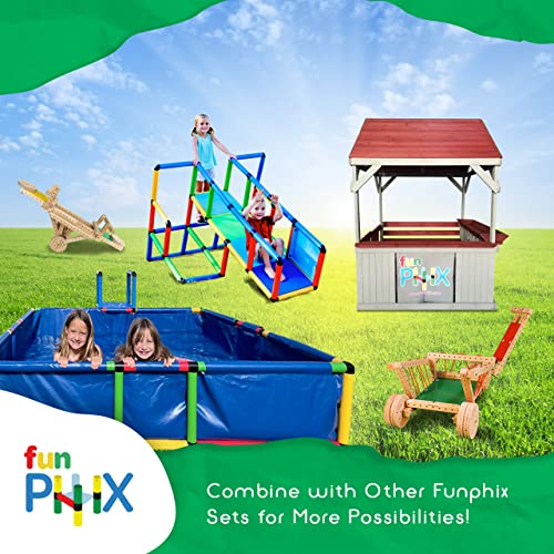 Funphix Buildable Plastic Kiddie Pool for Kids Ages 8-12