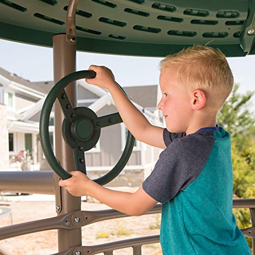 Lifetime Adventure Tower Swing Set with Spider Swing Earthtone