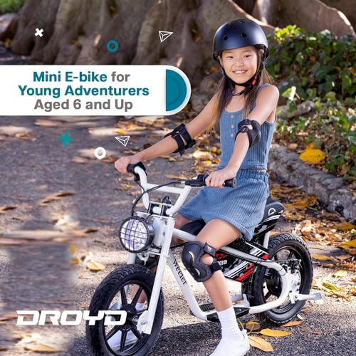 Droyd Electric Mini Balance Bike Kids 6+ 200W 14in Tire White