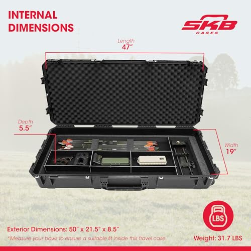 SKB iSeries Hunting Bow Equipment Case Black Multi