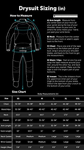 Level Six Emperor Dry Suit Crater Blue XXL