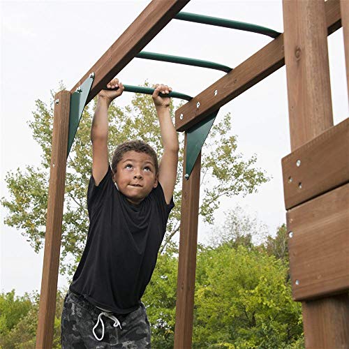 Swing-N-Slide Timberview Wooden Play Set Brown