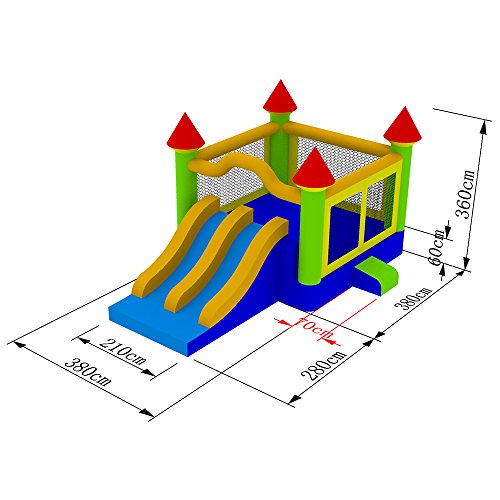 Inflatable HQ Cloud 9 Mega Double Slide Castle Bounce House with Blower 100% PVC