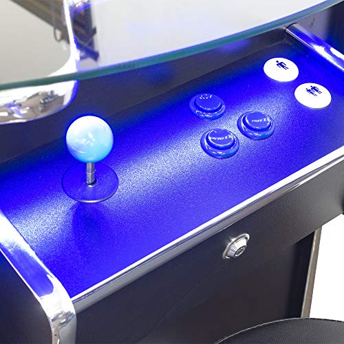 Creative Outdoor Distributor Full Size Pub Arcade Machine 2 Player 60 Games 22" LCD Round Glass Top No Trackball