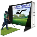 Elite Screens Golf Simulator Impact Screen 8x10 ft GolfSim Portable ImpactWhite 350