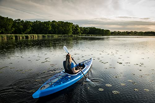 ADVANCED ELEMENTS AirVolution Inflatable Kayak with Roller Bag and Pump - Dropstitch Hull - Blue