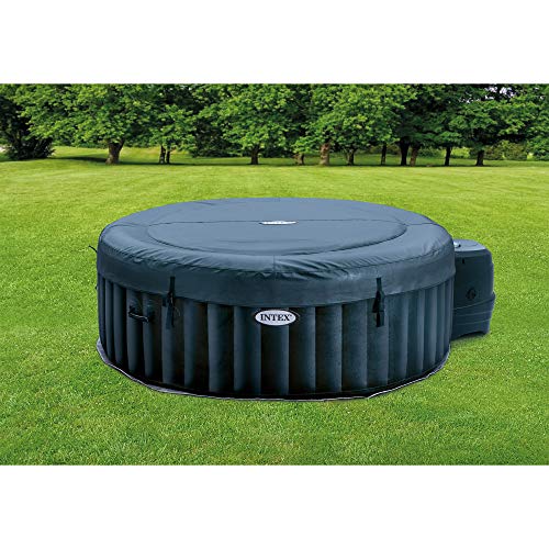 Intex PureSpa Plus Portable Inflatable Hot Tub Navy Blue