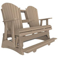 Furniture Barn USA Poly Lumber 5' Balcony Adirondack Glider Weatherwood