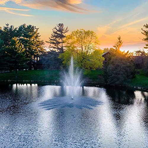 Scott Aerator Amherst 1HP 115V Large Pond Fountain with 100 Ft. Electric Cord