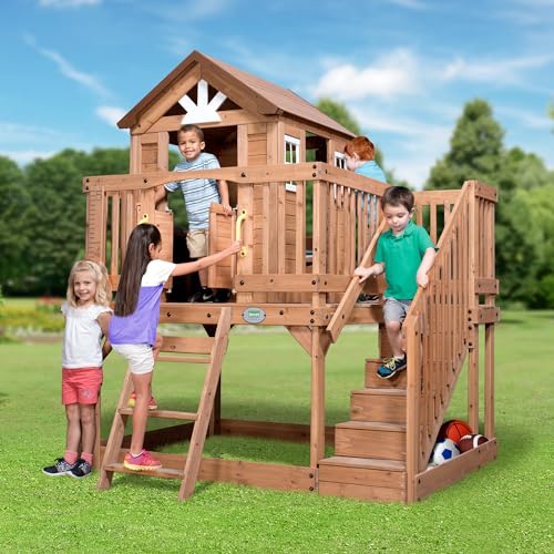 Backyard Discovery Scenic Heights Cedar Playhouse Light Brown