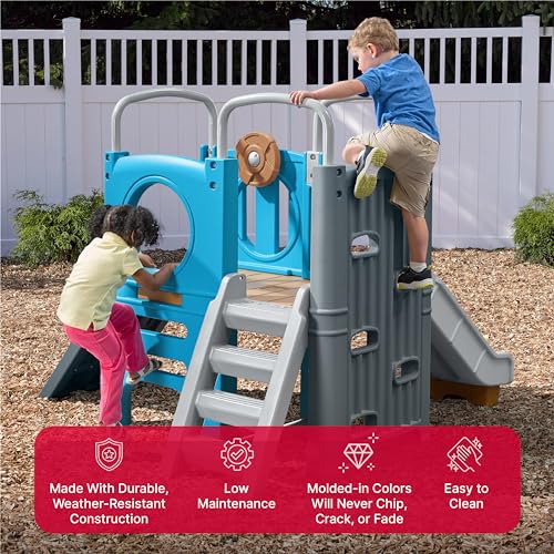 Step2 Scout & Slide Climber Kids Outdoor Playset Multicolor
