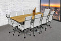 SOLIS 11 Piece Conference Set Office Chairs and Tables White