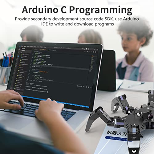 XiaoR Geek Hexapod Robot Kit ESP32 STEM Spider Robot Hexapod E1