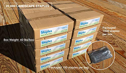 Sandbaggy 20,000-Count Rust-Free 6-Inch Galvanized Landscape Staples