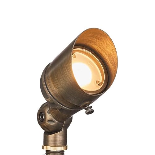 VOLT Cast Brass G4 Infiniti 30 LED Outdoor Spotlight Kit with Transformer Bronze