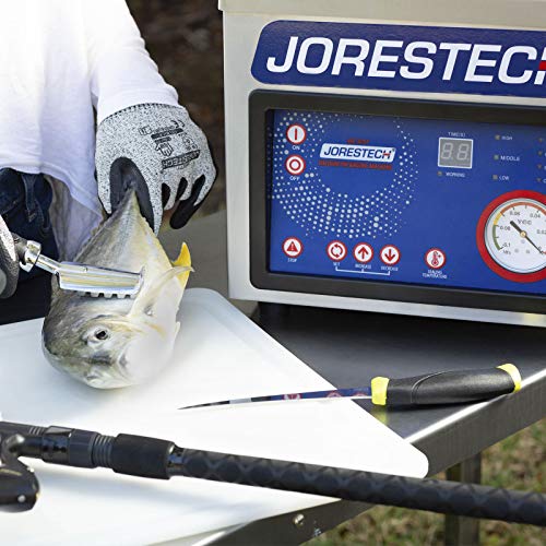 JORESTECH Chamber Vacuum Bag Sealer with Rotary Pump and Embossing Technology Silver