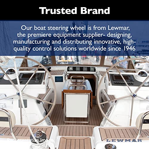 Lewmar 32" Folding Boat Steering Wheel Kit White