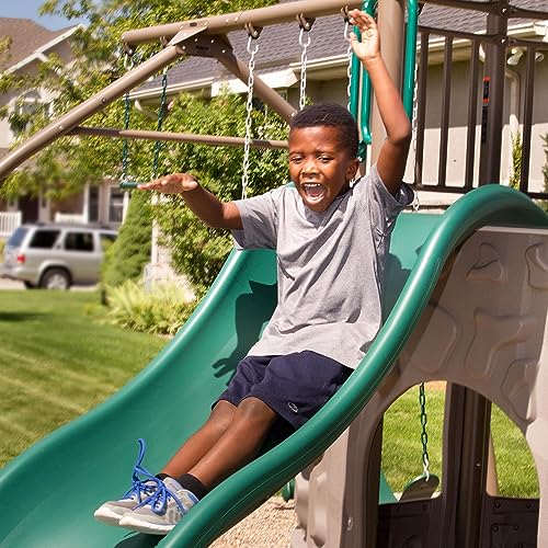 Lifetime Adventure Tower Swing Set Playset Earthtone