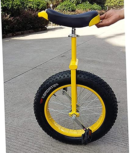 LJYT Unicycle 14-24 inch Perfect Beginner's with Adjustable seat Alloy Rim and Extra-Thick Tires Size 20inch
