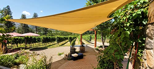 Sentinel Shade Systems Summit Series Shade Sail Square Chino Cream