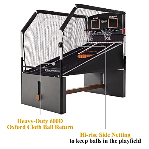 Barrington Billiards Urban Arcade Basketball Game with Electronic Scoring Black/White/Orange/Cement/Woodgrain