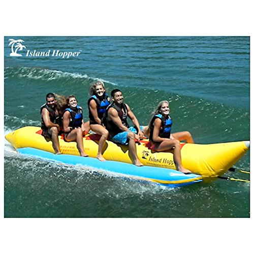 Island Hopper 5 Passenger Inline Heavy Recreational Banana Boat Yellow
