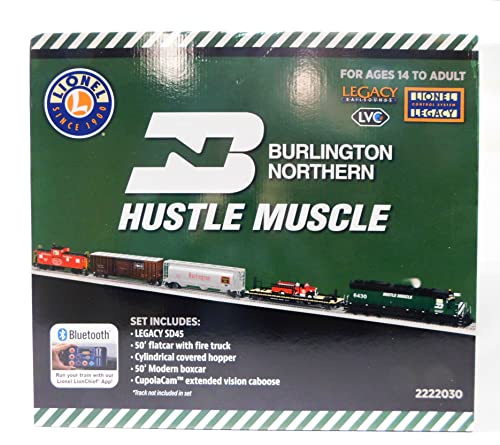 Generic Lionel Burlington Northern Legacy Hustle Muscle Train Set O Gauge 2222030