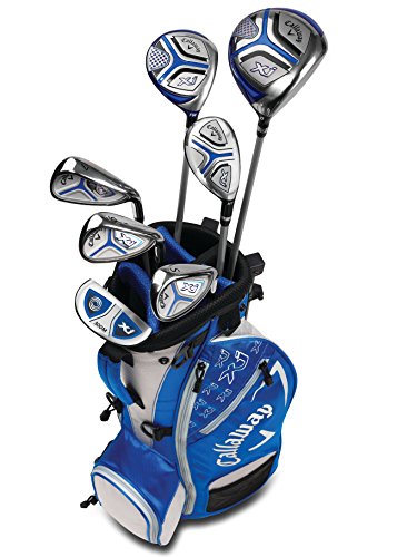 Callaway Golf Xj Junior Golf Set, Level 3, 7 Piece Set, Right Hand Blue