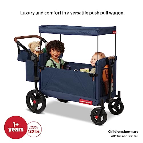 Radio Flyer Atlas Stroll N Wagon Folding Wagon Blue