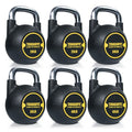 ToughFit 195LBS PU Coated Kettlebell Set - Rust-proof Handles & Flat Bottoms