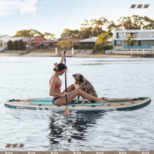 TIGERXBANG Paddle Board 10.8 Stand Up Paddle Board Pandora Collection Verdigris Green
