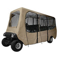 Classic Accessories Fairway Golf Cart Deluxe Enclosure Light Khaki
