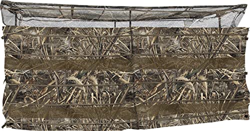 Drake Waterfowl Ghillie Clubhouse 6-Man Blind No-Shadow Dual Action Top Realtree Max-5