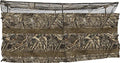 Drake Waterfowl Ghillie Clubhouse 6-Man Blind No-Shadow Dual Action Top Realtree Max-5